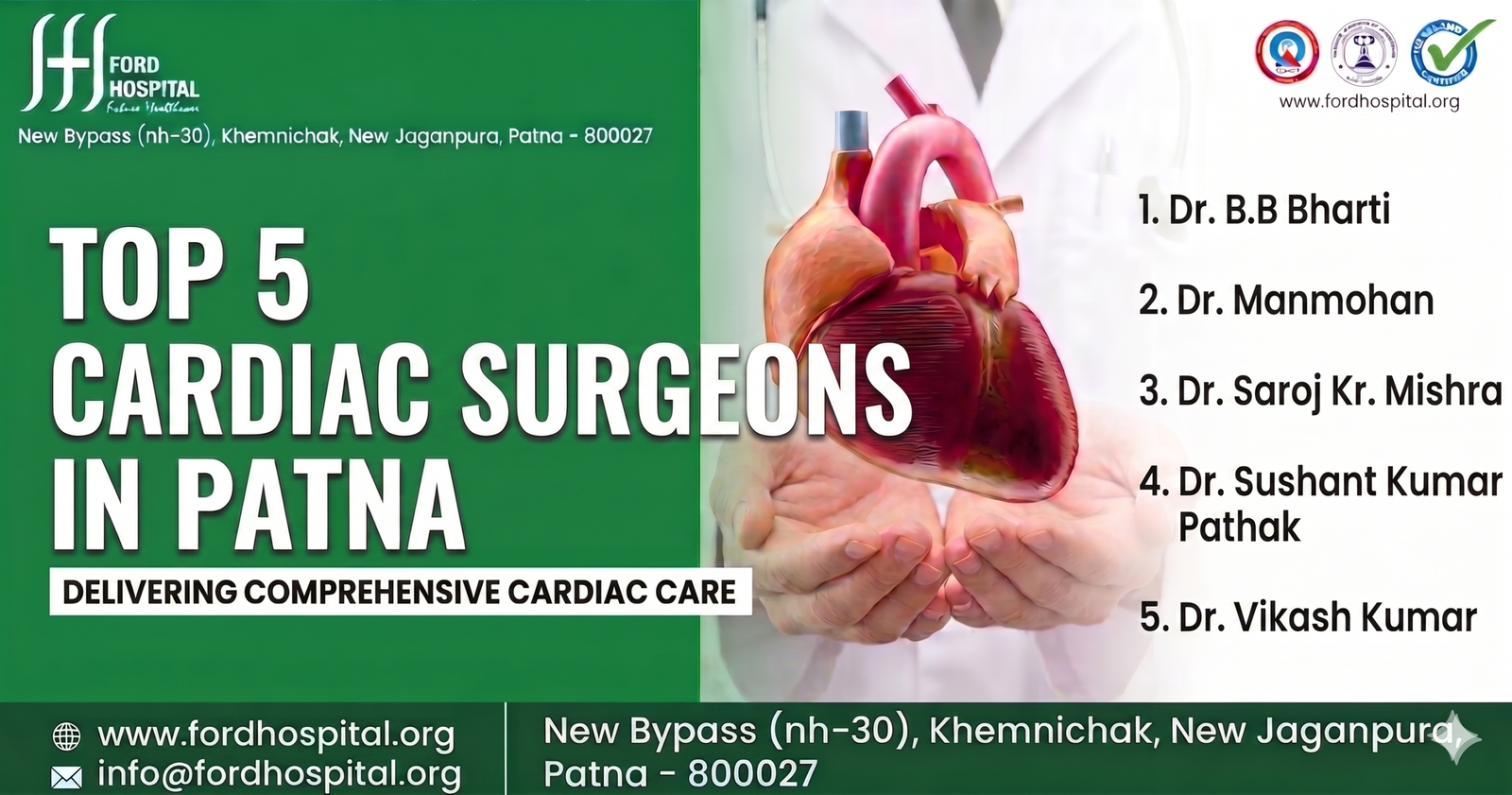 Top 5 Cardiac Surgeons in Patna